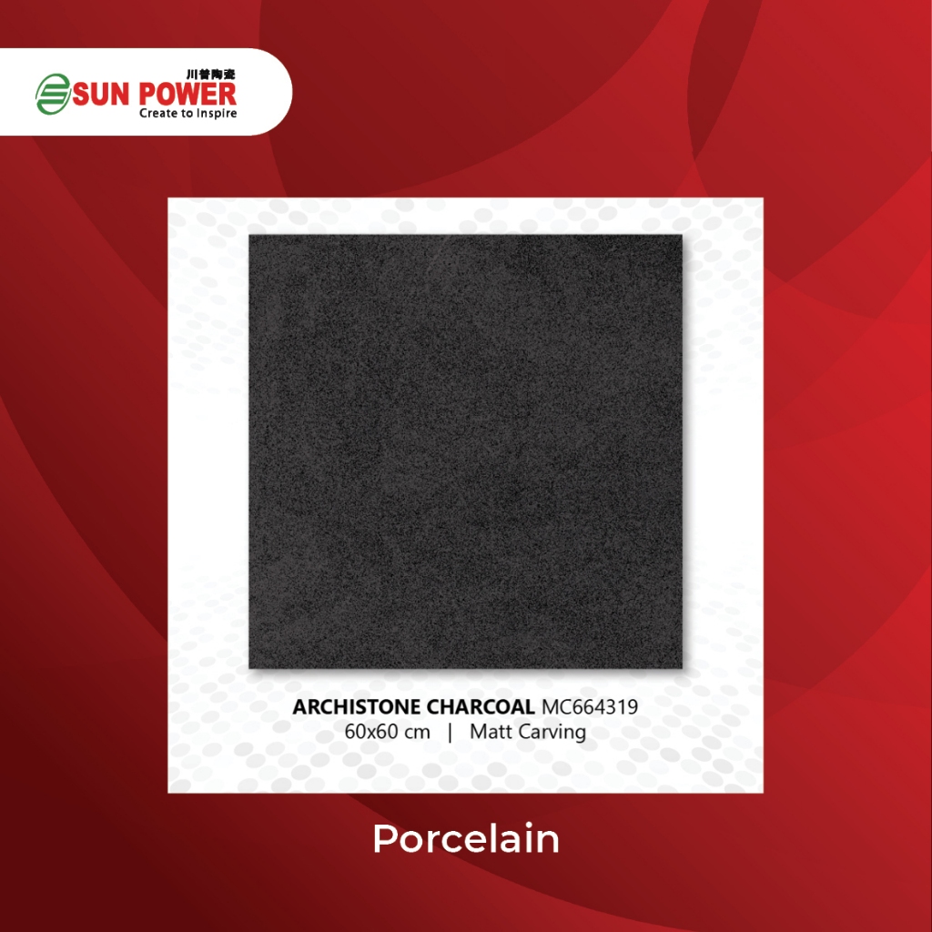 SUN POWER Archistone Series 60x60 | 120x60 Matt Carving - Granit Tiles Lantai & Dinding Sun Power Ce