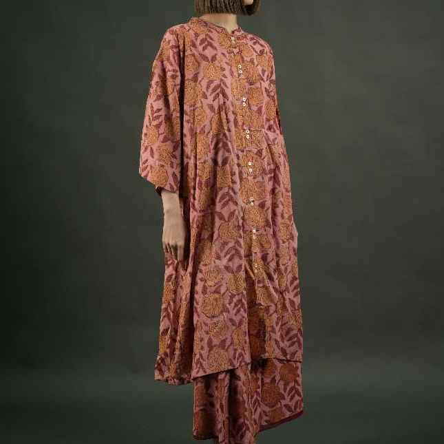 Dara Tunic in Rose Pattern / Tunic / Dress Wanita