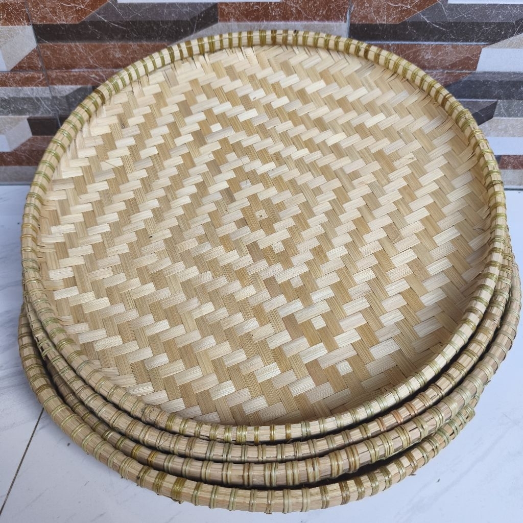 Nyiru Anyaman Bambu Besar Diameter 57 cm - Tampah - nampan - Alat Menampi Beras