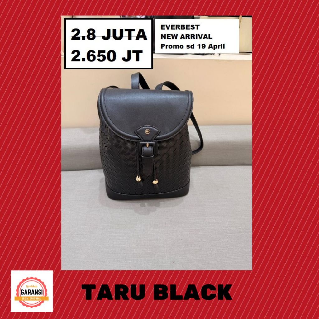 Tas backpack ransel wanita Everbest seri TARU 100% original store