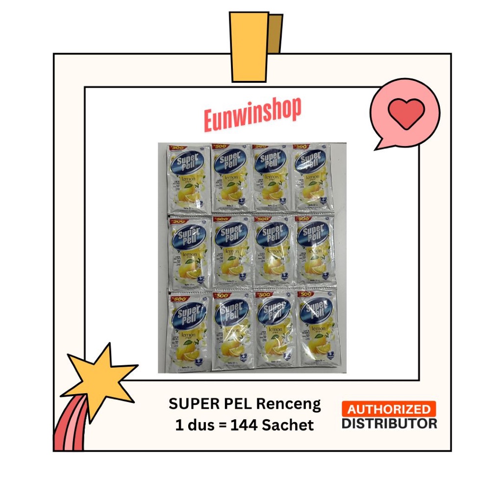 Super Pell Cairan Pembersih Lantai 1 Dus - 20ml Sachet - Pembersih Lantai Murah