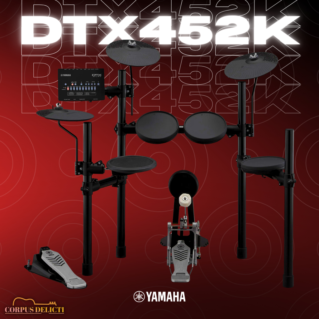 YAMAHA DTX452K Electronic Drum Kit Digital Drum Set (All-in-One Box) (ORIGINAL)
