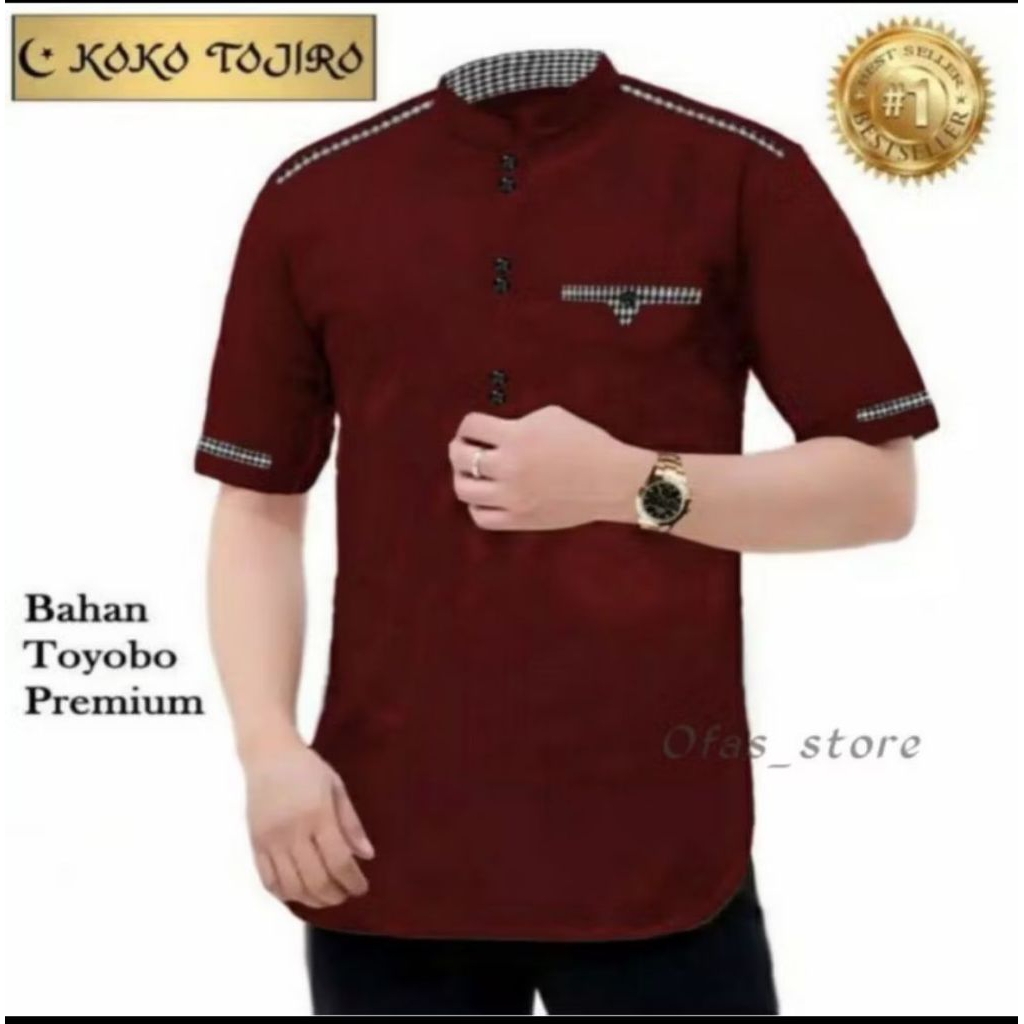 Baju koko tojiro baju koko muslim koko tojiro bahan toyobo premium