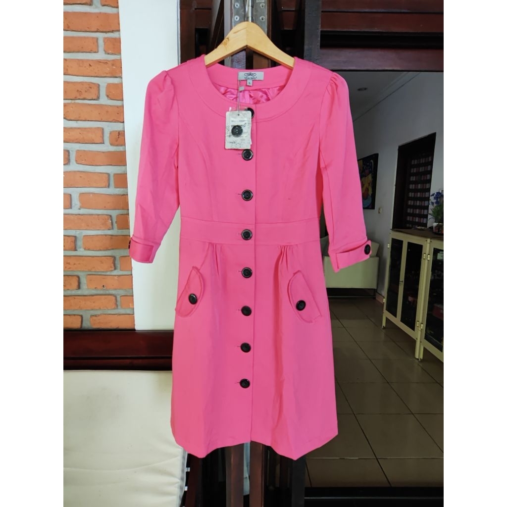 Dress Solemio Pink size S. New
