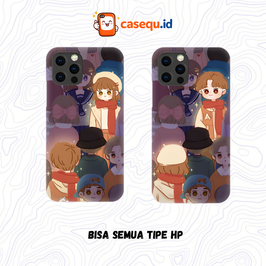 casequ.id - Premium Casing Case Couple Kartun LDR Lucu Aesthetic All Type Iphone Samsung Realme Oppo