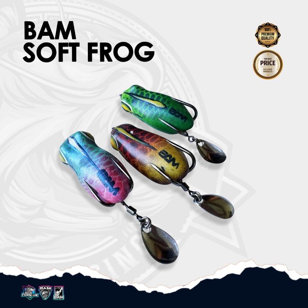 Soft Frog Killer umpan mancing liaran - BAM SOFT FROG action floating lure