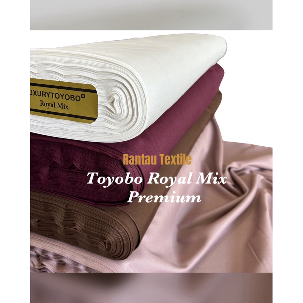 [harga 0,5 meter] Toyobo Royal Mix, Toyobo Fodu silky mix by NY |kain bahan motif viral | bahan sari