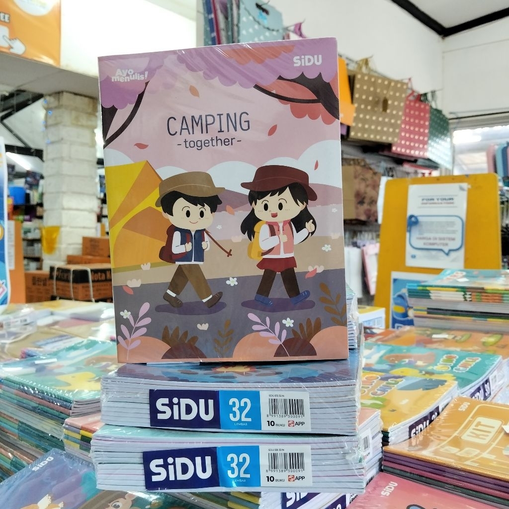 Buku Tulis Sidu 32 / Buku Tulis Sidu isi 32 Lembar 1 Pak ( 10 buku )
