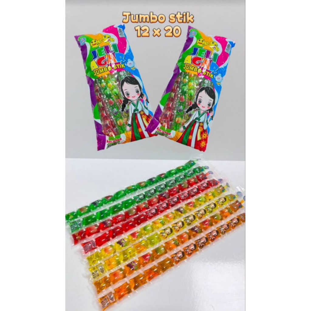 AAA JELLY JUMBO STICK/QEQE JELI AGAR JUMBO STIK ISI 20