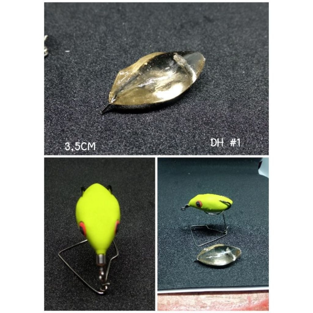 molding soft frog 3,5cm / cetakan softfrog