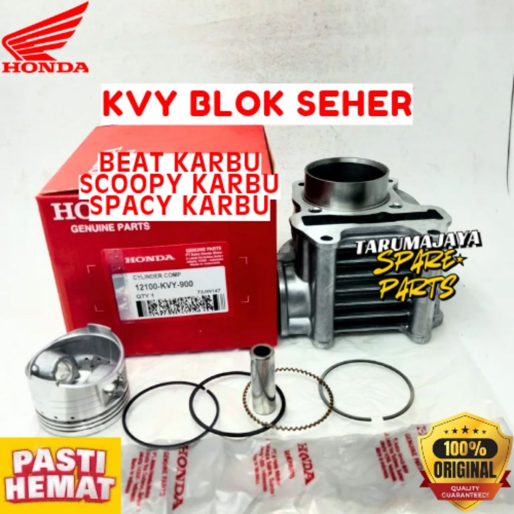 BLOK SEHER ORIGINAL HONDA KODE KVY, BLOK SEHER BEAT KARBU, BLOK SEHER SCOOPY KARBU, BLOK SEHER SPACY