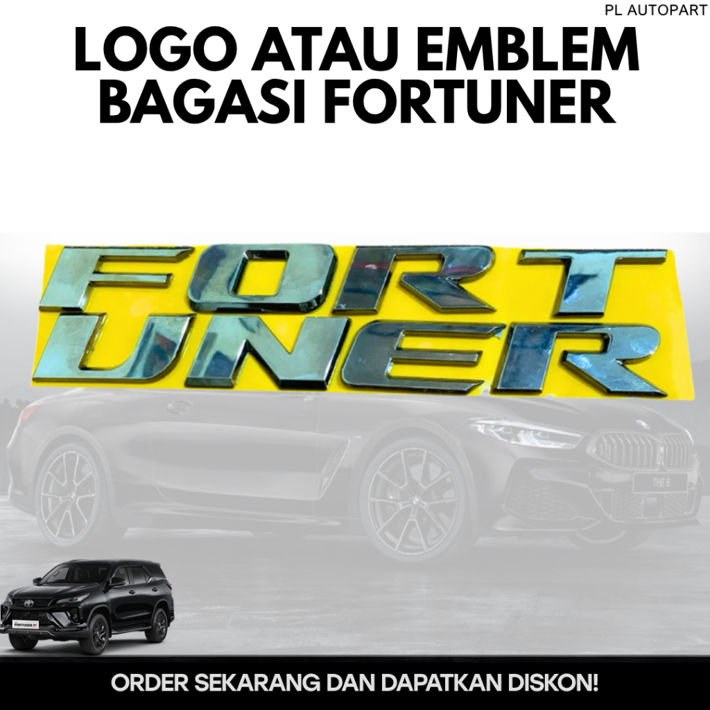 LOGO ATAU EMBLEM BAGASI FORTUNER