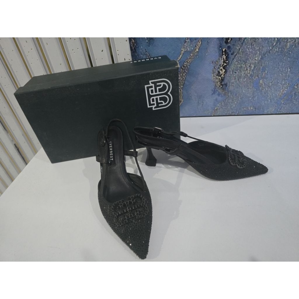 Sepatu Pesta Hitam Blink2 Heels Everbest