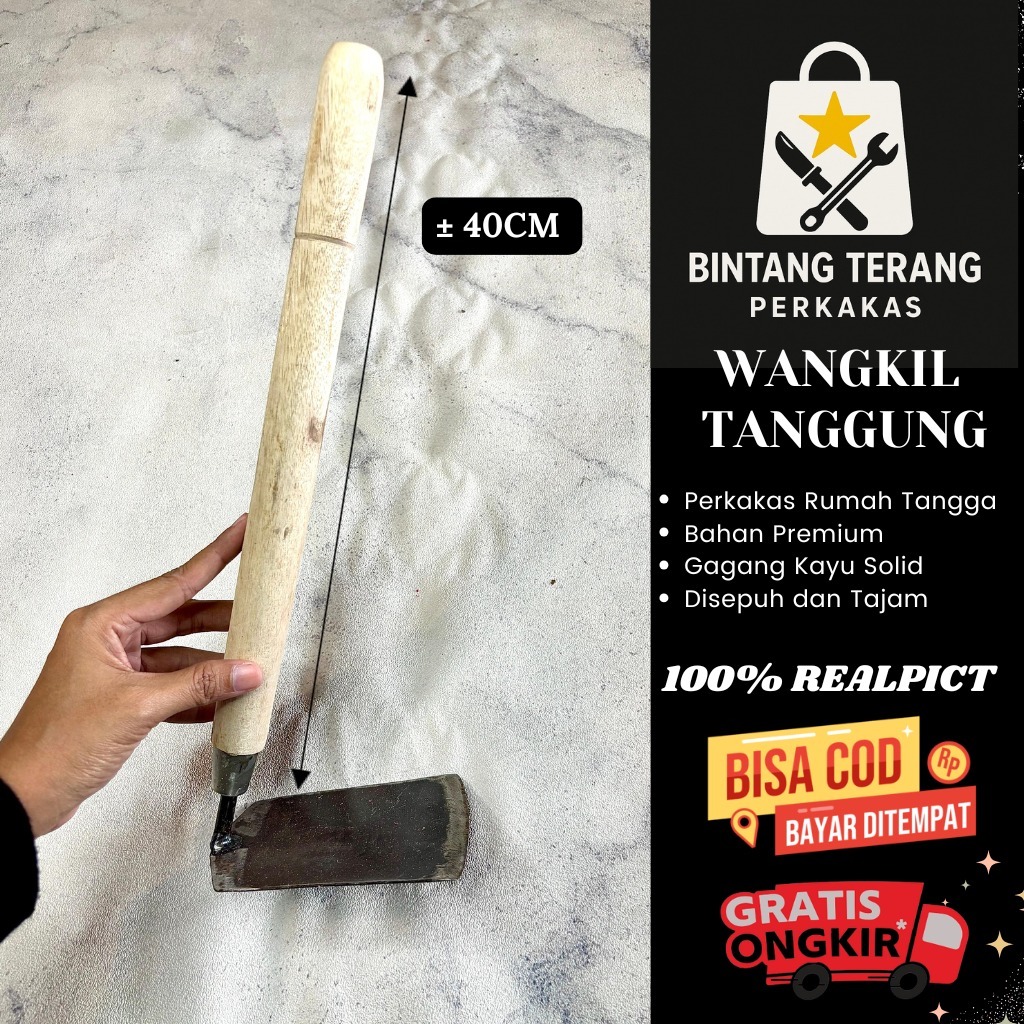 Koret Cungkir Besar Baja - Arit Rumput Baja Super Tajam