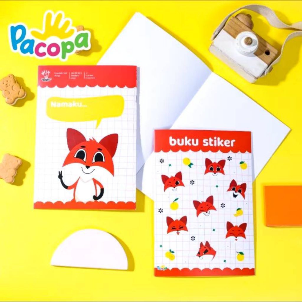 Buku Sticker Anak Tebal/ Buku Tempelan Stiker Anak Anak Lucu/ Tempat Simpan Sticker