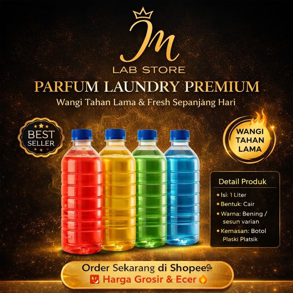 Parfum Laundry 1 Liter / Pewangi Laundry / Parfum Laundry Premium / Parfum Pakaian