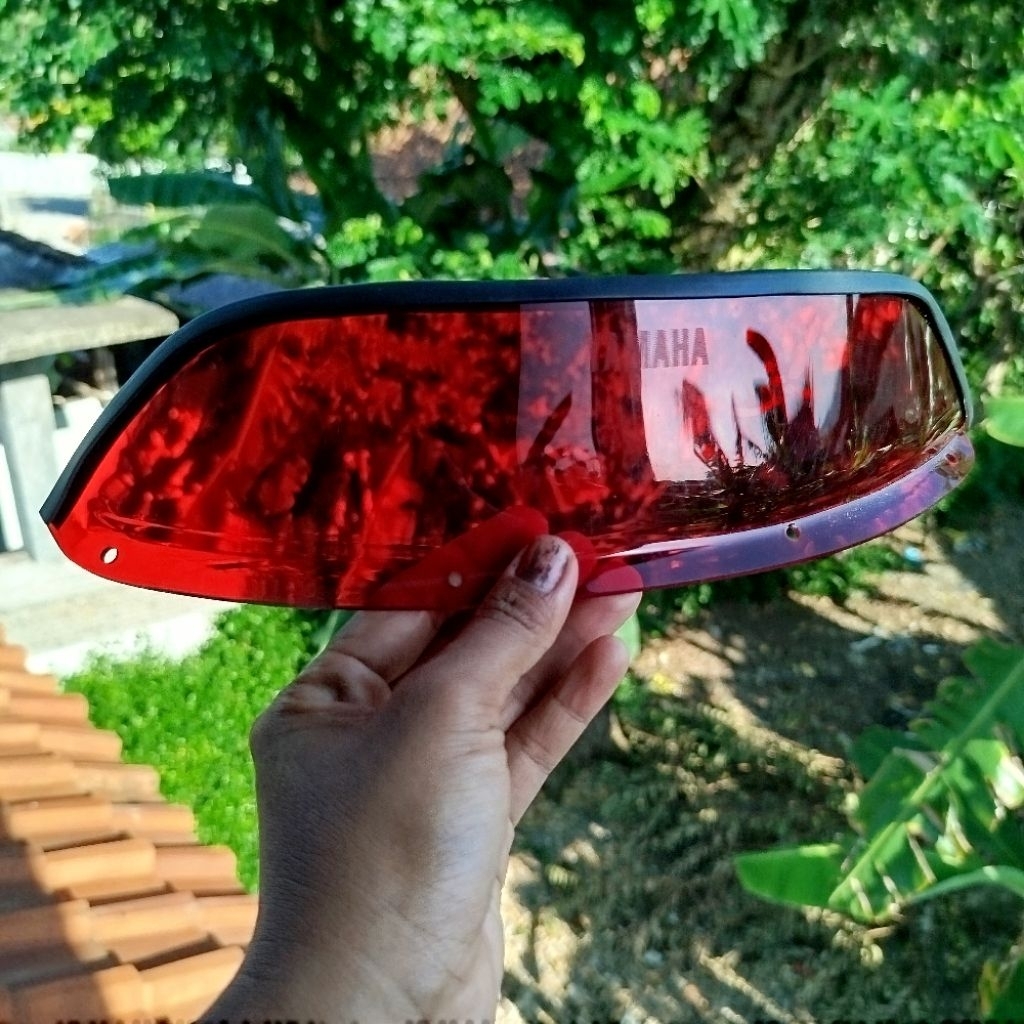 Visor batok lampu depan Yamaha robot v80 custom