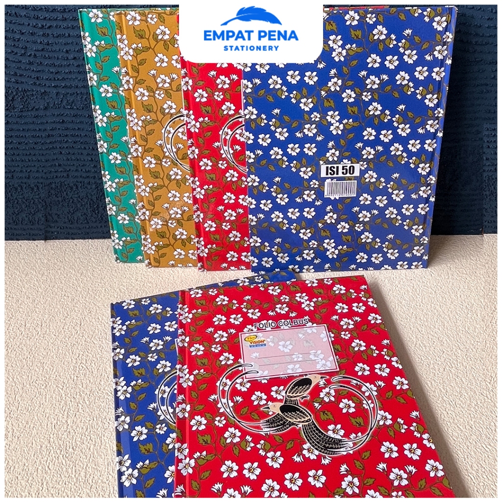 Buku Hard Cover Vision Kwarto Isi 50 100 200 Lembar Buku Kas Folio Catatan Akuntansi Agenda Kerja Mu