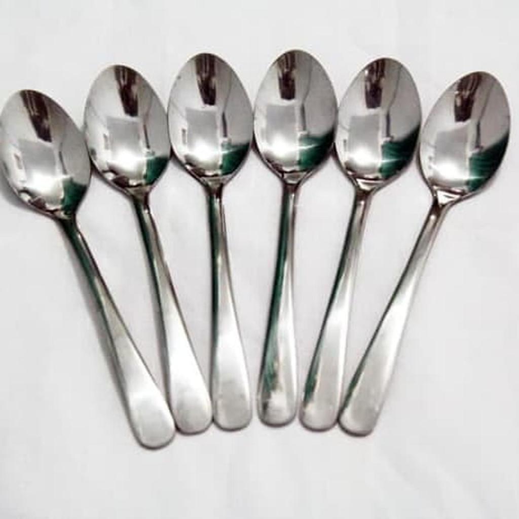 12 Pcs Sendok Makan Tebal Polos / Sendok Makan Stainless Tebal