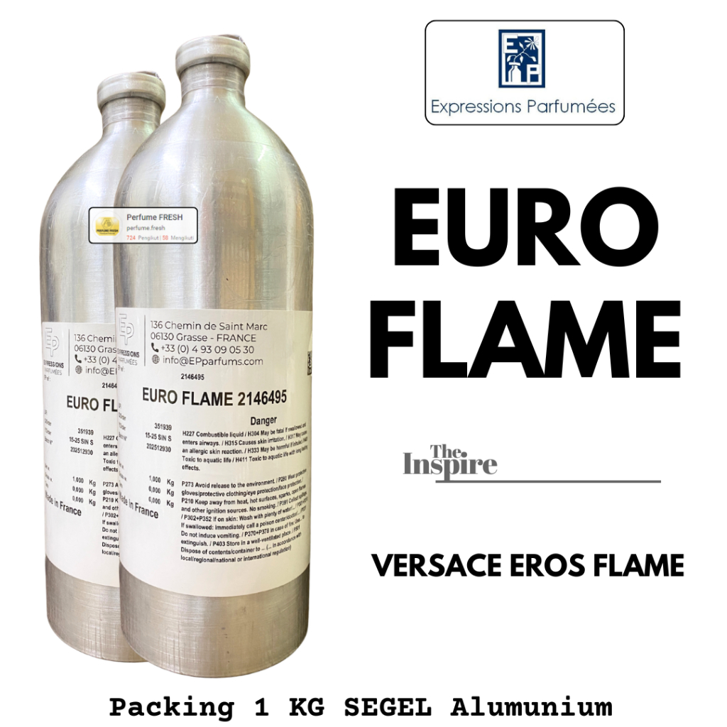 Bibit Parfum EXPRESSIONS // EURO FLAME 1 KG SEGEL Alumunium - Biang Parfum Super - Bibit Parfum Sear