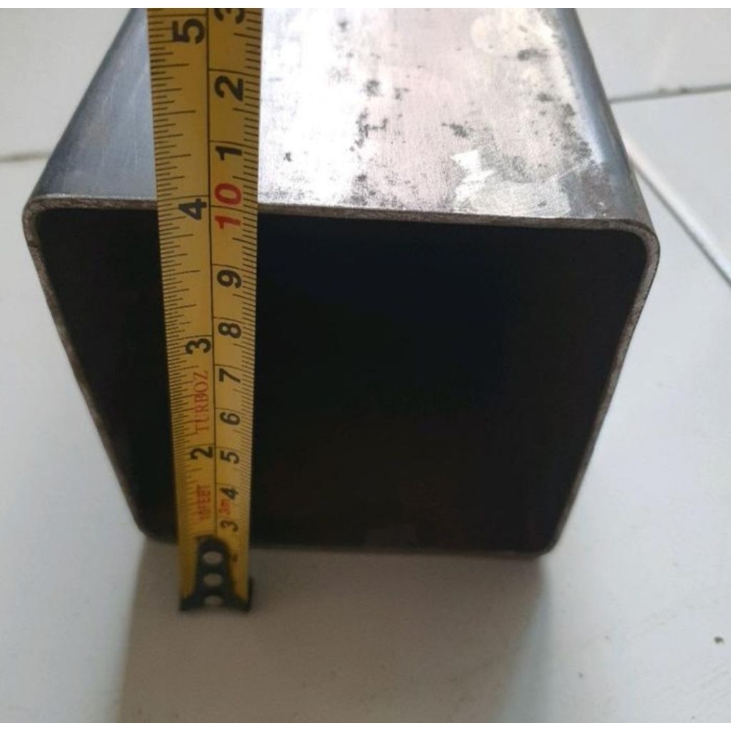 Besi Holo Hitam 10 x 10 tebal 1,9mm Panjang Custom