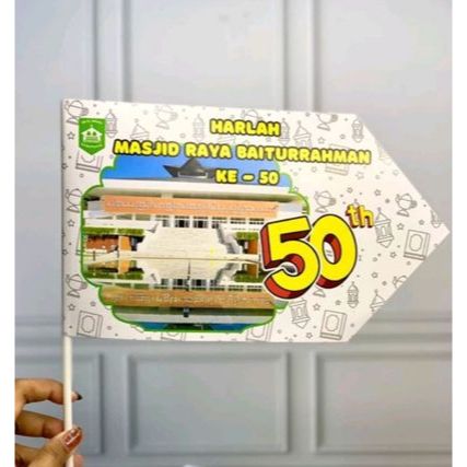 Bendera Aqiqah + Tangkai Free Foto dan Custom Desain. Bendera Tasyakuran Aqiqah | Khitanan