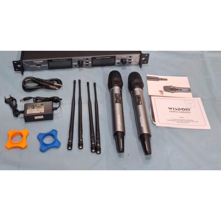 Mic Wisdom Ultra Q5 Wireless Microphone 2-Channel Wisdom Q-5 – Original