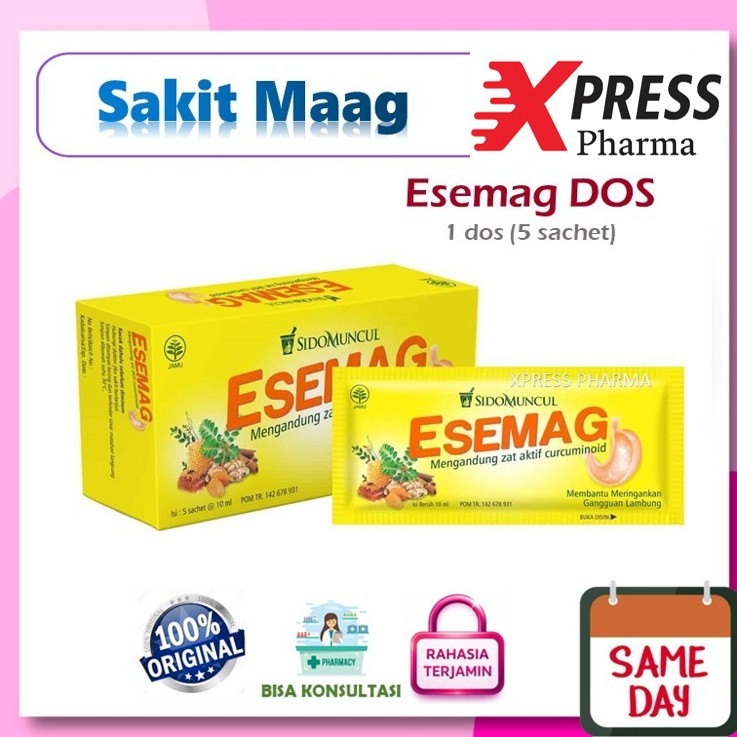 XPRESS ! ESEMAG DOS isi 5 sachet Sidomuncul Obat Maag Kembung Lambung Herbal 10 ml Zh