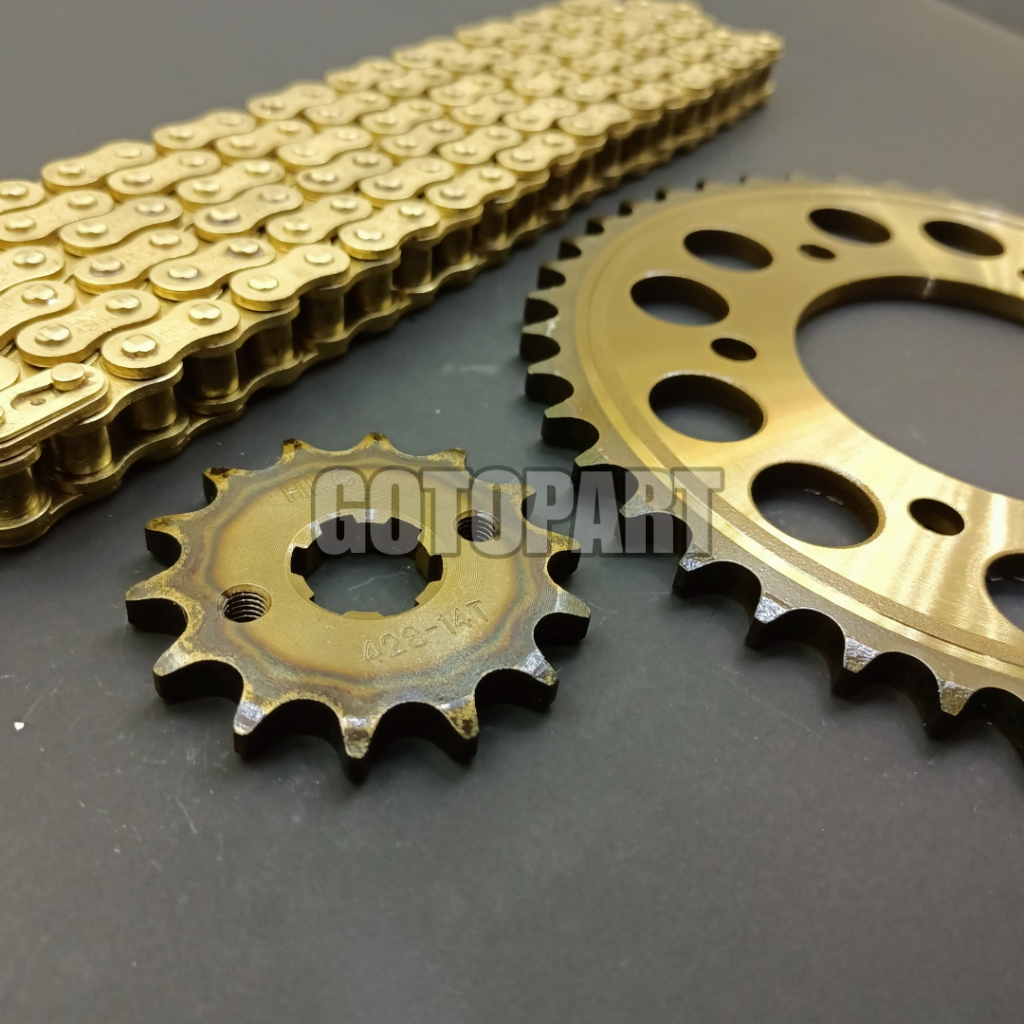 Gear set Vixion new Nvl Nva Vixion old Jupiter MX king Gigi tarik rantai roda gir model sss Vixion