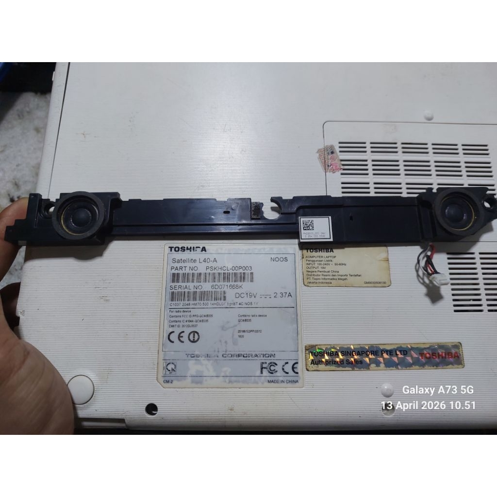Speaker Laptop Toshiba Satellite L40D L40-D L40-A S40D-A S45D S40DT