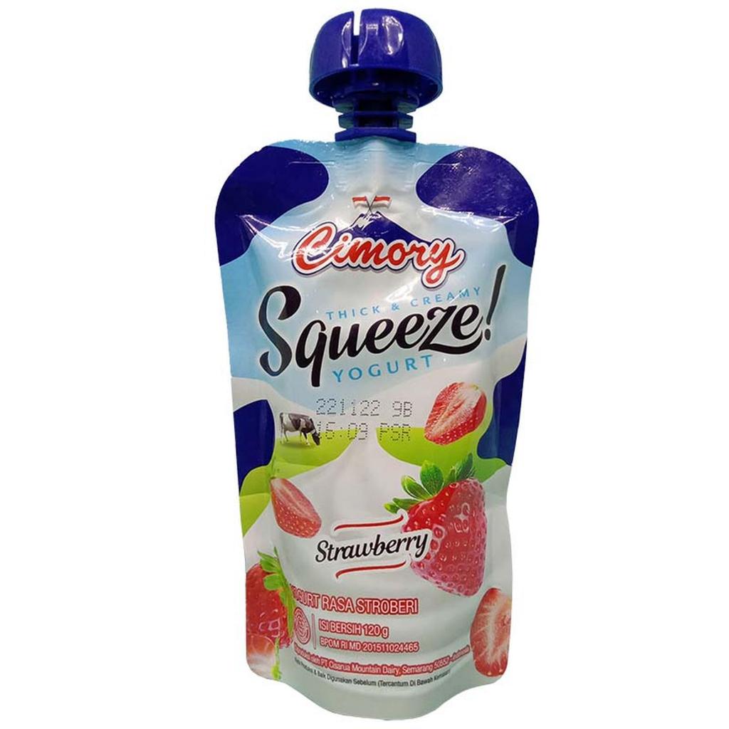 CIMORY SQUEEZE STRAWBERRY 120 G - SURABAYA