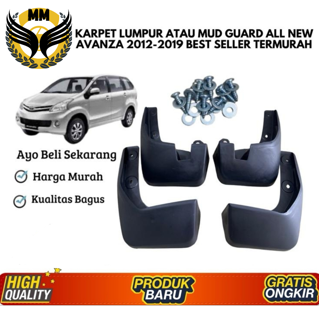 Mudguard Atau Karpet Lumpur Avanza 2012-2019 Plus Baut Termurah Best Seller Accessories Car Foto Mot