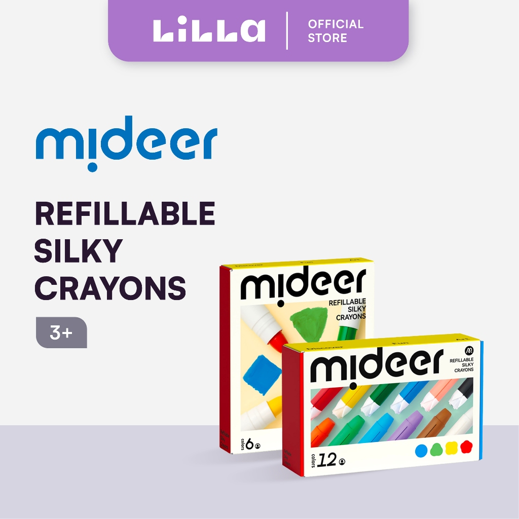 Mideer Refillable Silky Crayons