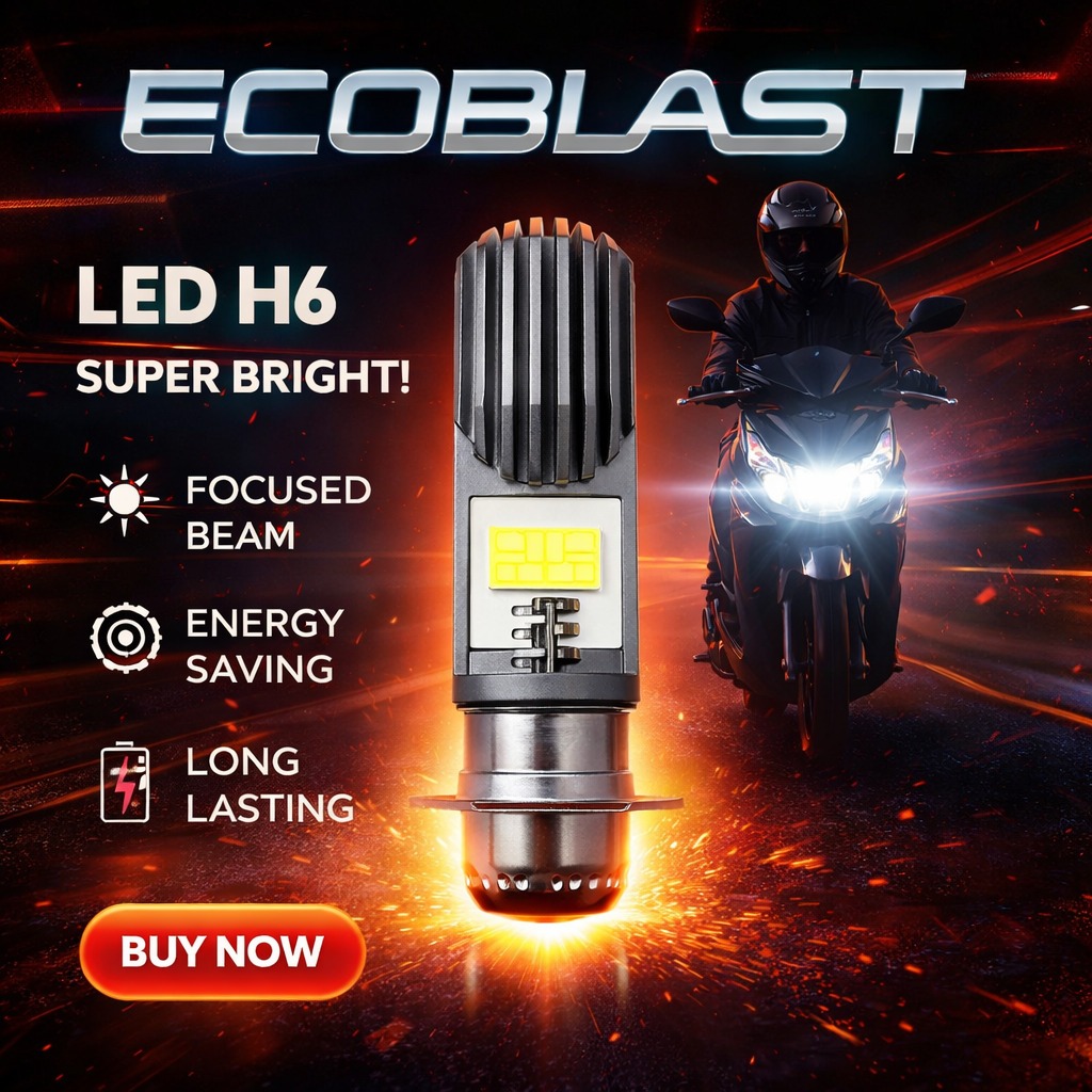 Lampu LED Motor BeAT Vario Mio Scoopy Revo Bebek Terang Maksimal Awet Dan Tahan Lama | ECOBLAST