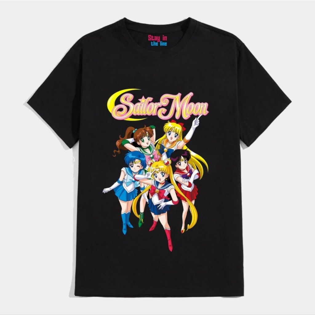 STL|Tshirt wanita Anime Sailormoon|old kartun 90s premium
