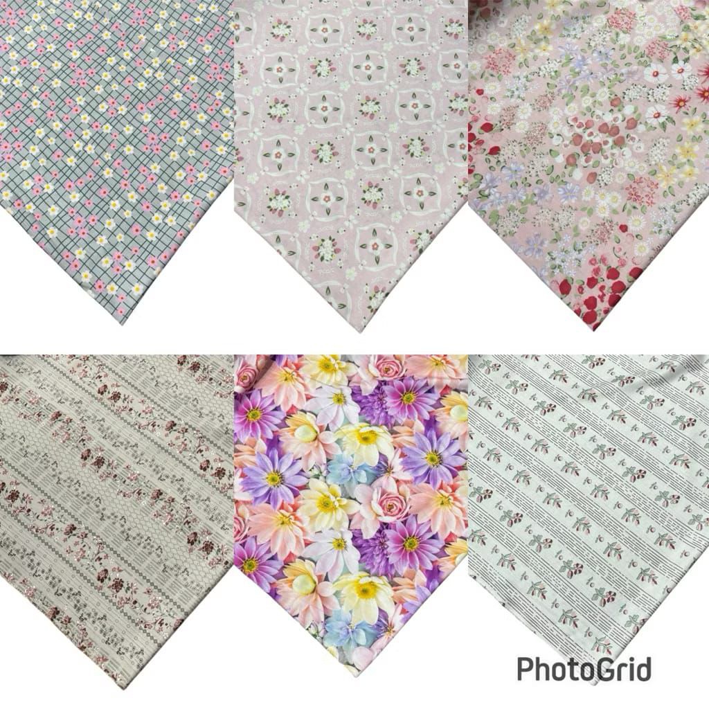 Katun rayon Katun rayon premium rayon Viscose Rayon Viscose premium Bahan piyama Bahan Oneset Bahan 