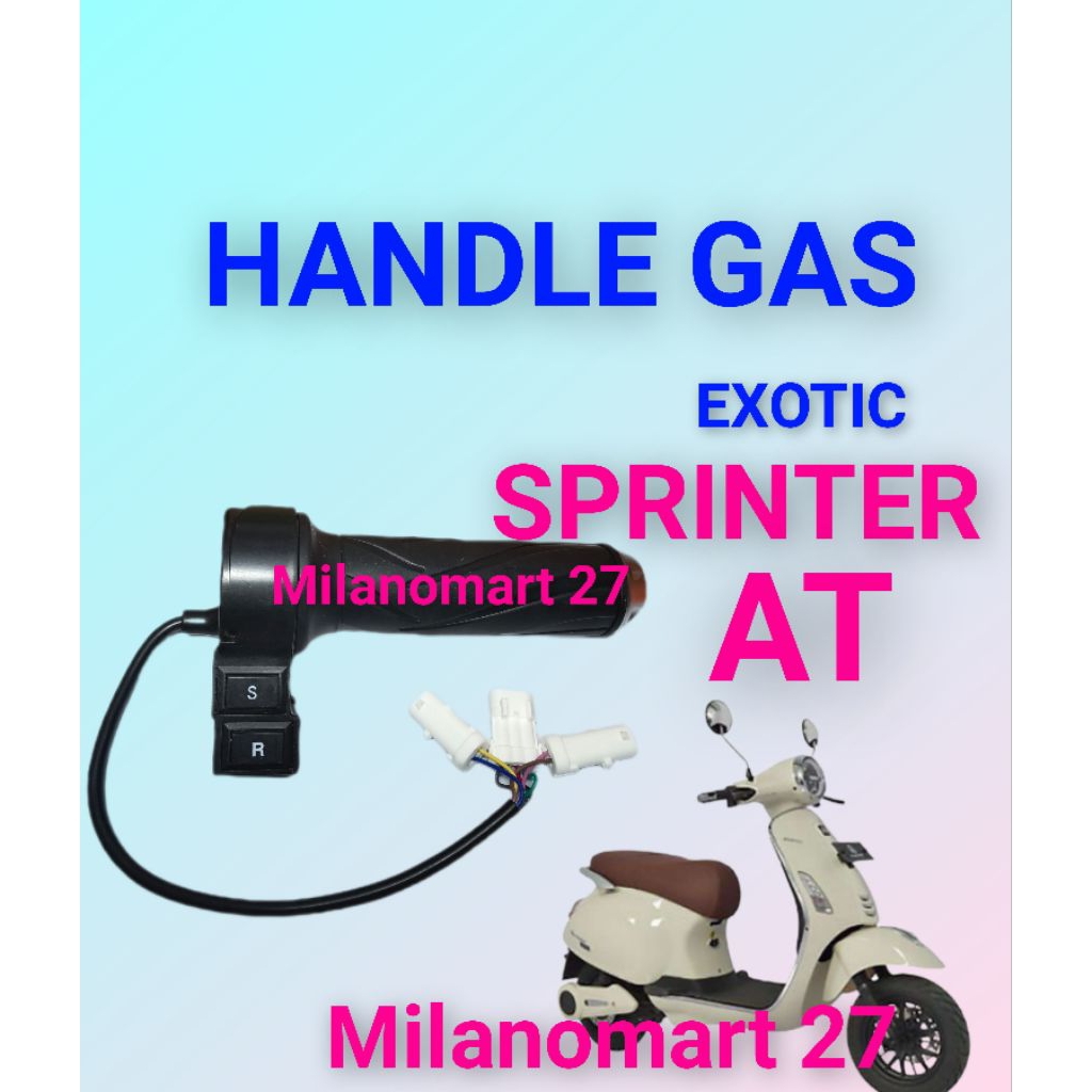 handle gas motor listrik exotic sprinter AT throttle gas sepeda listrik exotic sprinter at