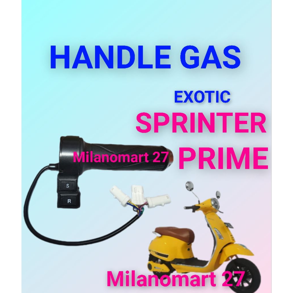 handle gas motor listrik exotic sprinter prime throttle gas sepeda listrik exotic sprinter prime
