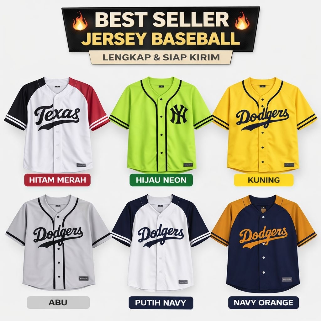 Baju Baseball/ Jersey Baseball Size JUMBO XXL DAN XXXL Pria Wanita