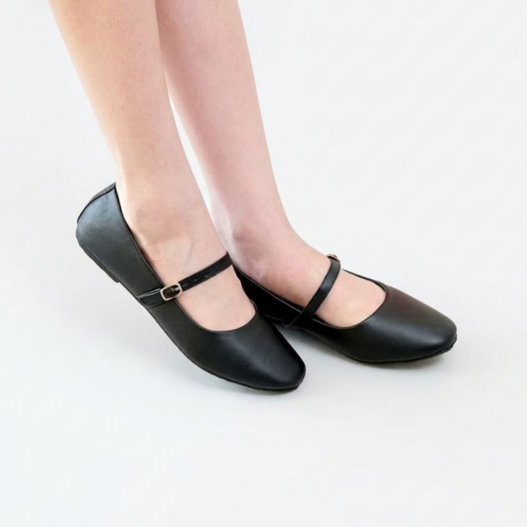 sepatu flatshoes - mary jeans flatshoes wanita casual slip-on