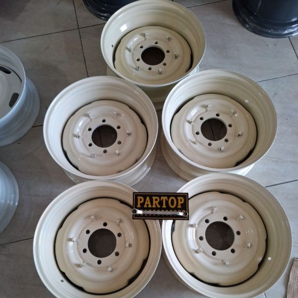Velg Toyota Hardtop FJ40 BJ40 Ring 16 Custom Tubeless - Velg Kaleng Steelies Land Cruiser Set