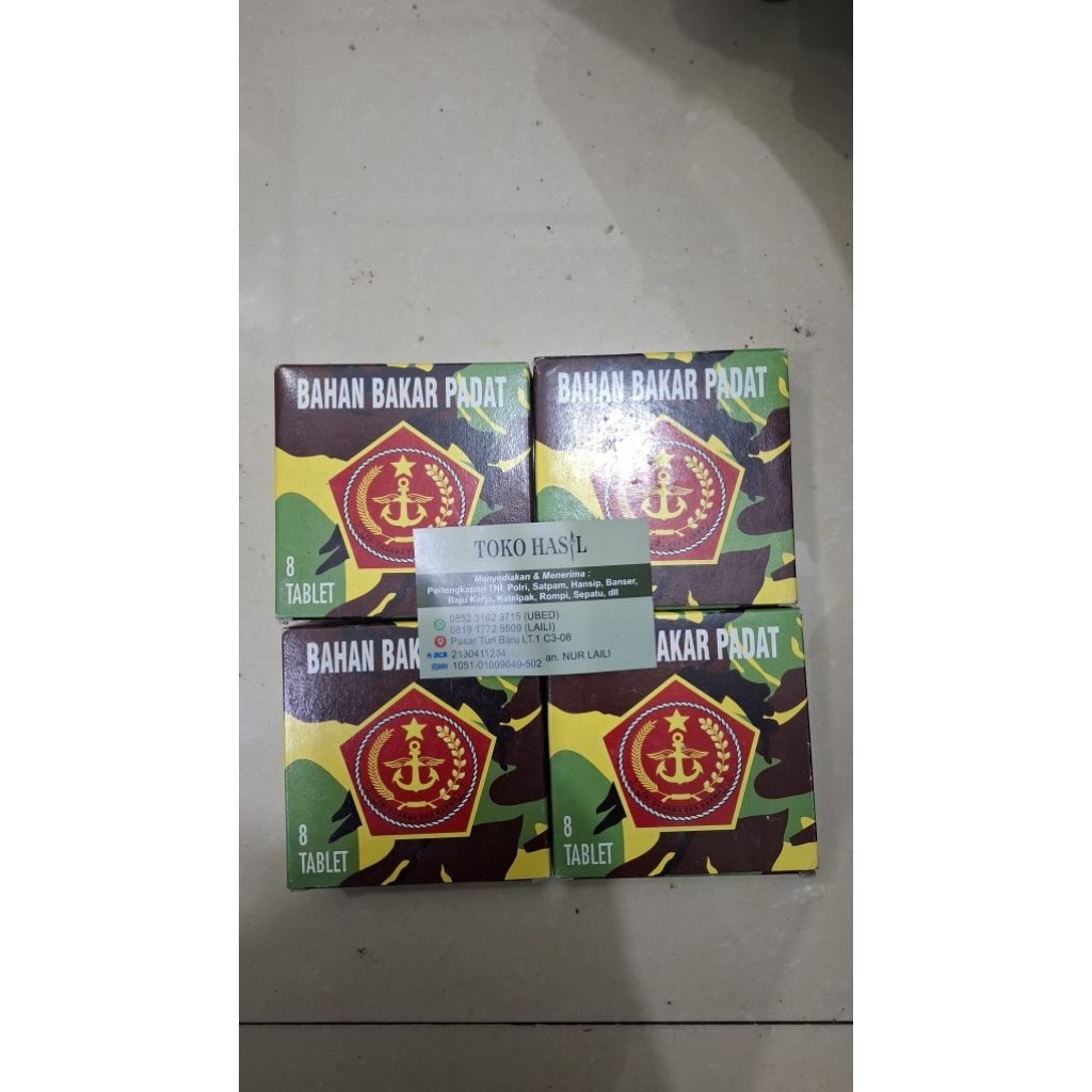 jual PARAFIN BAHAN BAKAR PADAT TNI