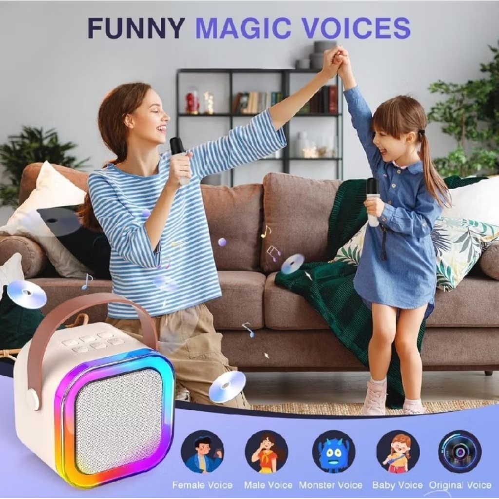 HOT DEALS promo obral speaker karoke mic 2 / speaker bluetooth mini karoke mic / mini speaker