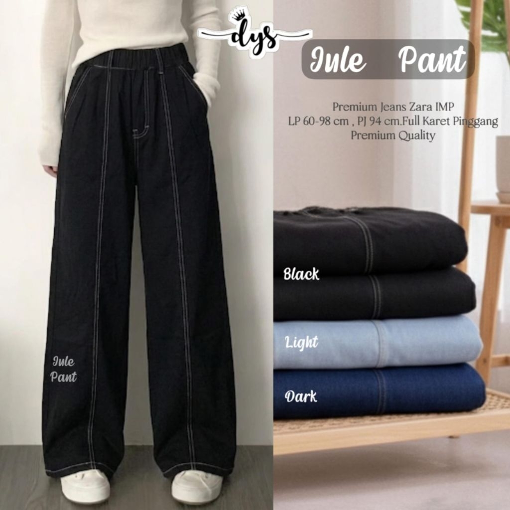 Celana Jeans Wanita Jule Pants Premium Jeans Zara IMP Allsize Fit to XL