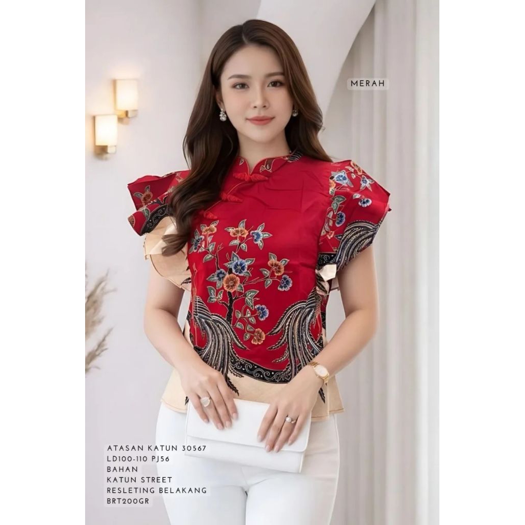 atasan batik cheongsam 30567