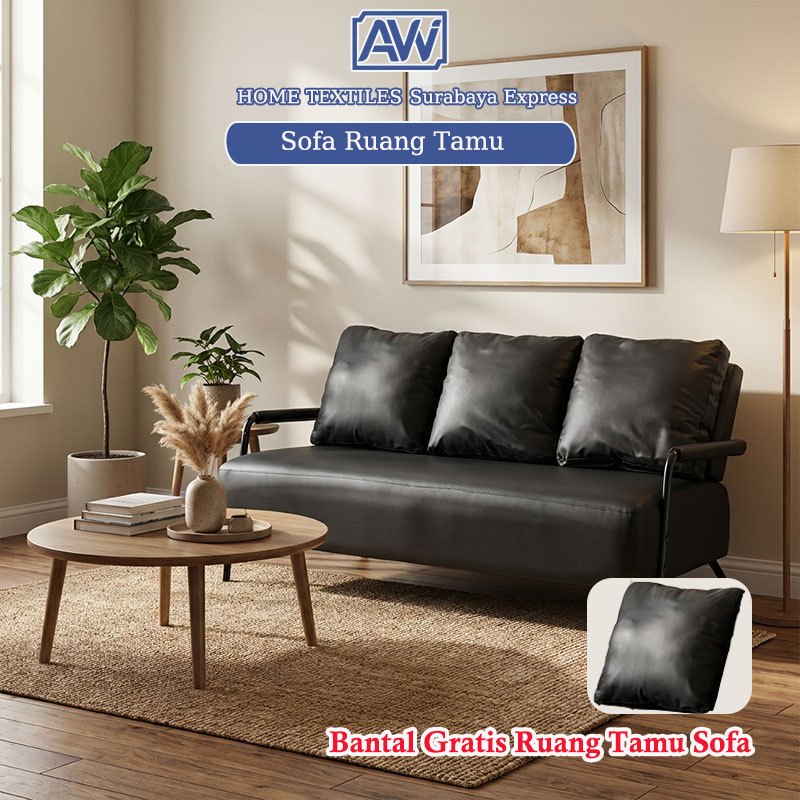 [READY][Surabaya Express] Sofa Ruang Tamu Sofa 1/2/3 Seater Sofa Lembut Anti Air Mudah Dibersihkan B