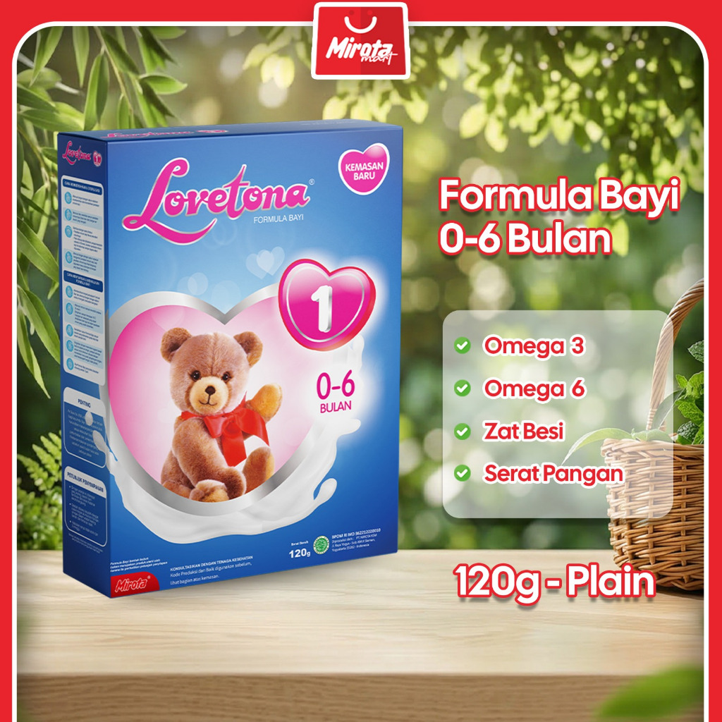LOVETONA 1 (Susu Bayi Usia 0-6 Bulan) 120 Gram