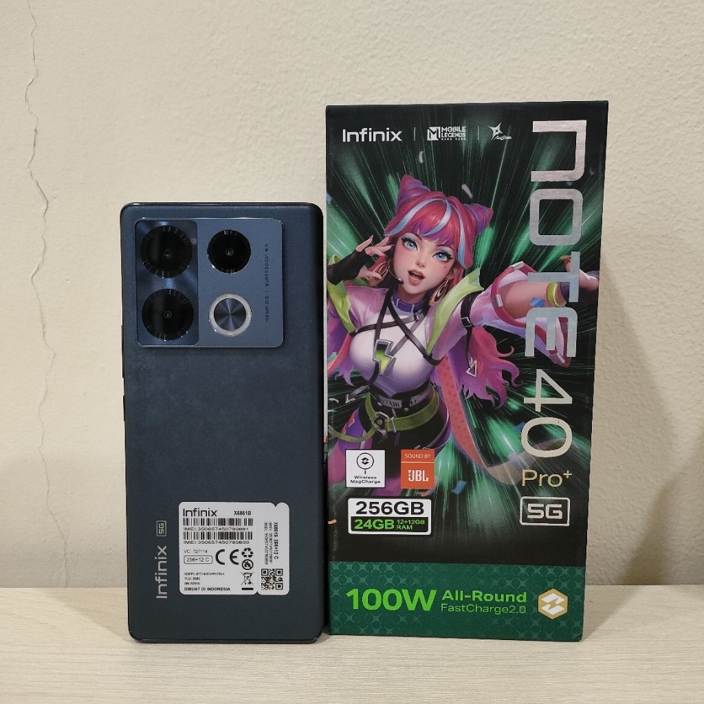 Handphone Infinix Note 40 Pro plus 5G Ram 12 256 GB