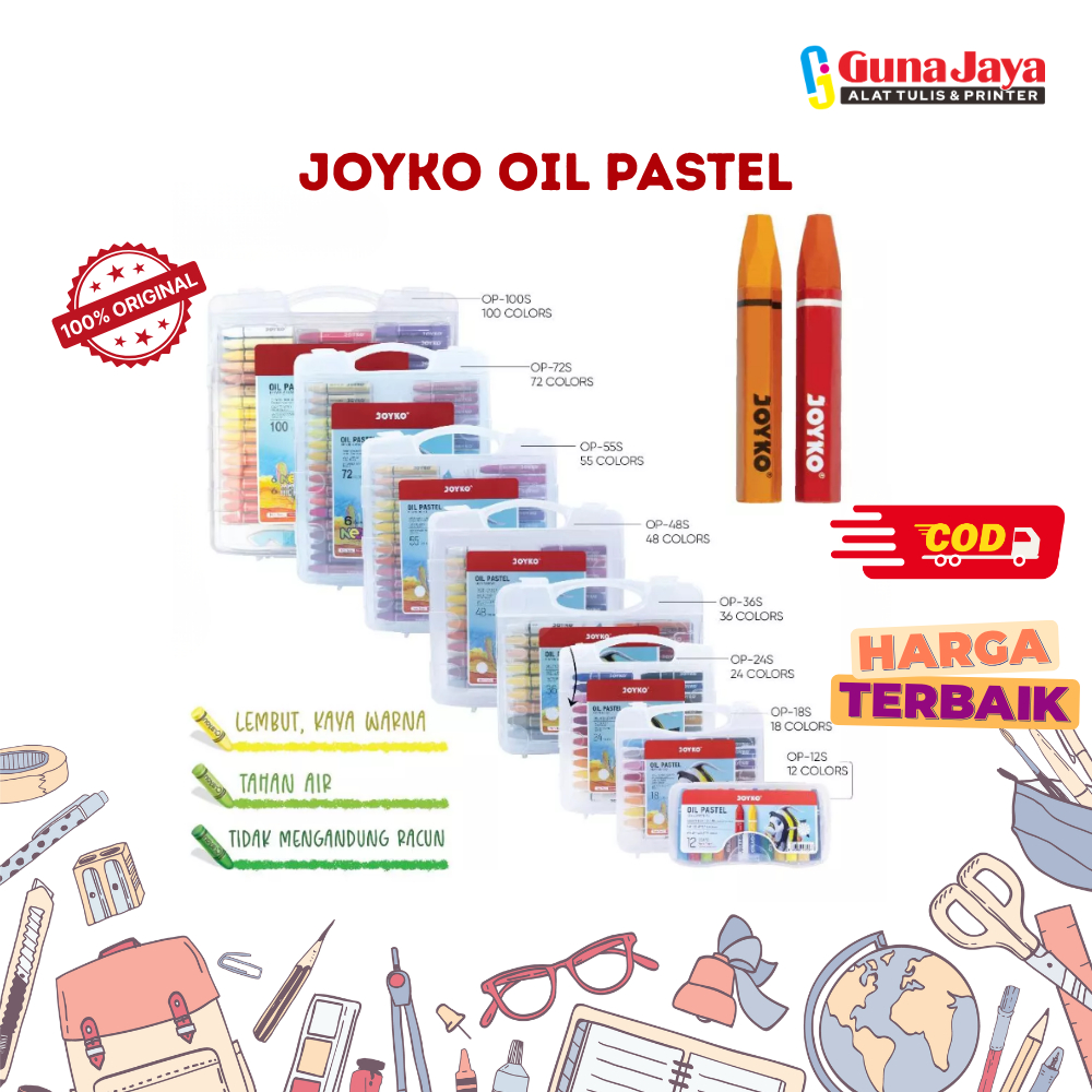 JOYKO OIL PASTEL - Crayon Krayon Minyak Oil Pastel Joyko
