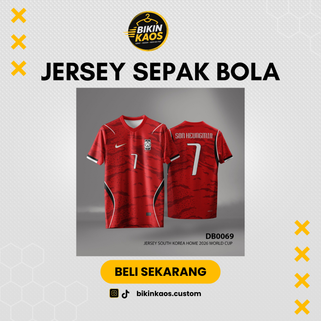 Jersey Korea Belanda Home 2026 Premium Grade Ori – Bisa Custom Nama & Nomor